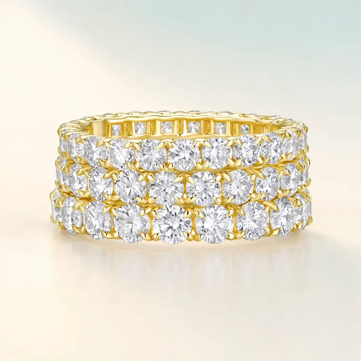 Nora Lab Grown Diamond Eternity Ring in 14k yellow gold