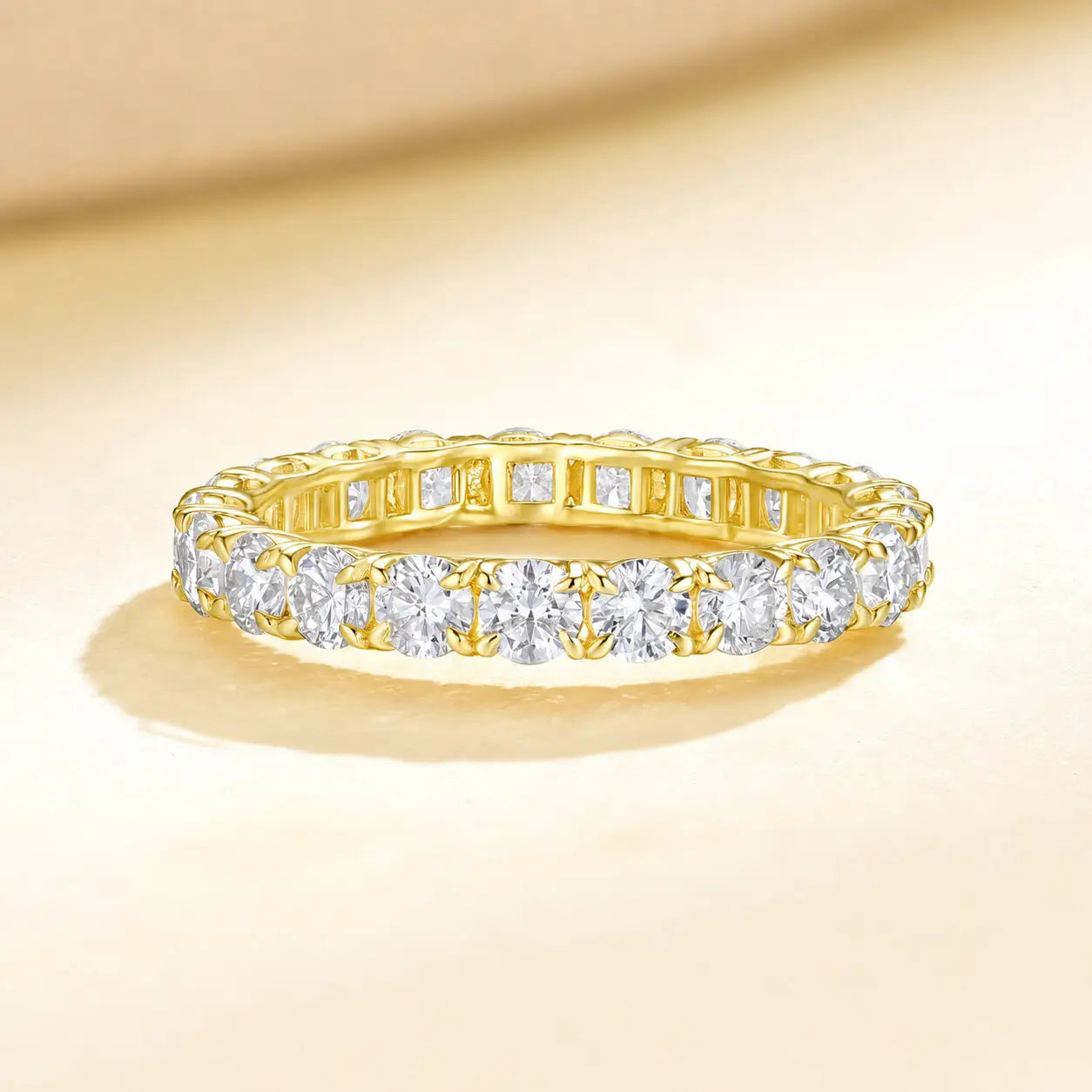 Nora 2ct Lab Grown Diamond Eternity Ring in 14k yellow gold