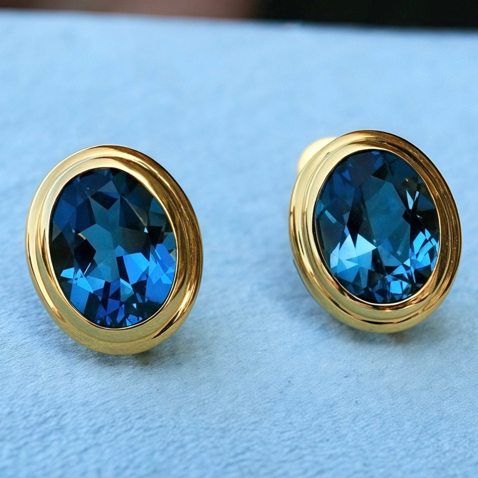 Bella Oval Topaz Baroque Pearl Convertible Earrings